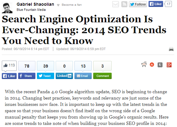 search engine optimization is ever-changing